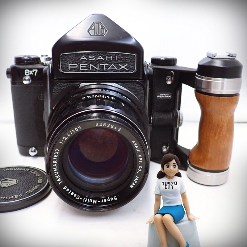 ASAHI PENTAX 6×7 中判カメラ ボディ + Super-Multi-Coated TAKUMAR 105mm F2.4 | 買取