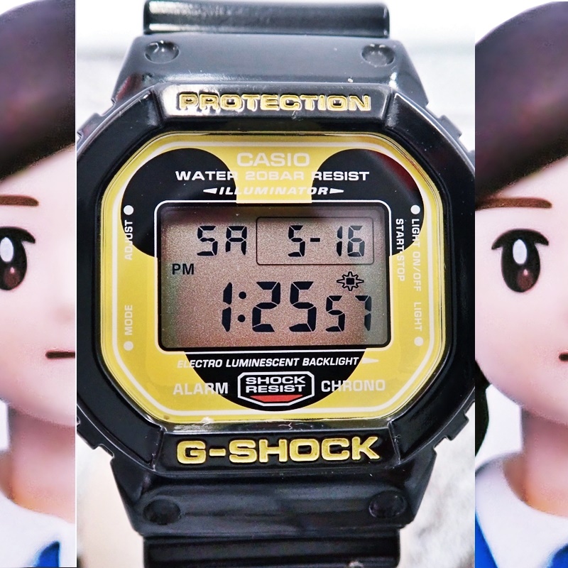 カシオ G-SHOCK DW-5600VT Wネーム ディズニーシー D24 ミッキーマウス 