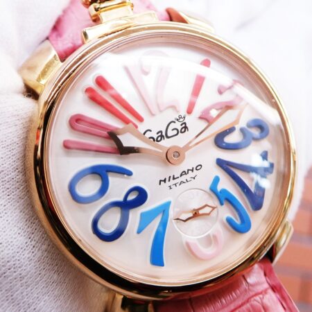 ガガミラノ マヌアーレ 48mm N2551 自動巻き バックスケルトン 腕時計 GaGa MILANO