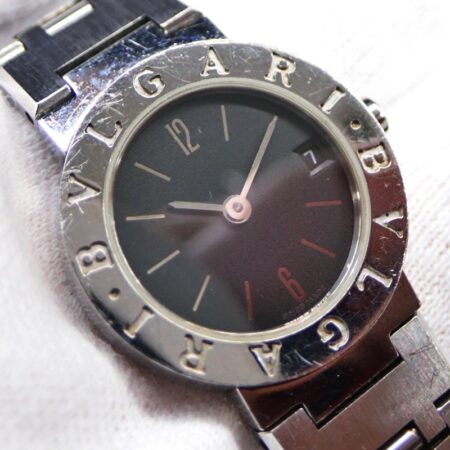 ブルガリ ブルガリ・ブルガリ BB23SS 黒文字盤 デイト クォーツ レデース 腕時計