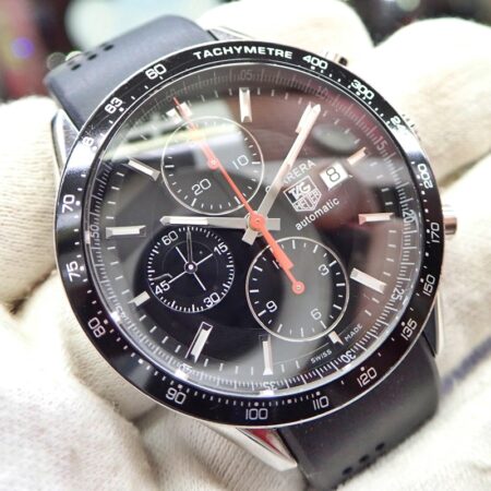 タグホイヤー カレラ CV2014.LE8225 Cal.16 クロノグラフ 黒文字盤 自動巻