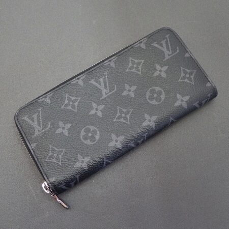 ルイヴィトン ジッピーウォレット・ホリゾンタル M11611 モノグラム・エクリプス 長財布