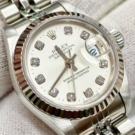 ロレックス デイトジャスト 79174G 10Pダイヤ