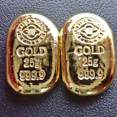 K24 インゴット 重量25g×2本 井島貴金属精錬社製