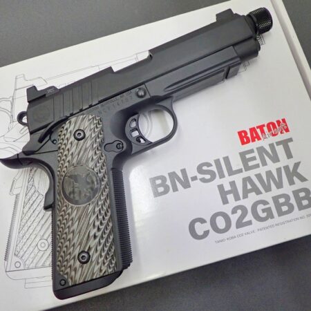BATON BN-SILENT HAWK CO2GBB リアル刻印カスタム CO2ガスブローバック