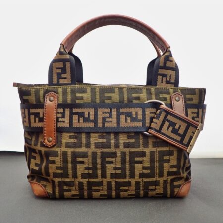 フェンディ 2384-8BH142 ズッカ ベルトデザイン ミニトート