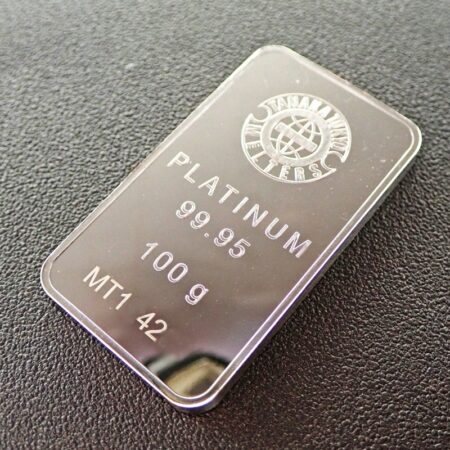 Pt1000 インゴット 100g 田中貴金属社製